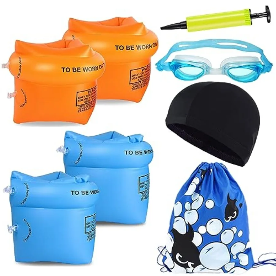 Arm Floaties for 3-5 Swim Arm Bands Floater Sleeves 8PCS Pool Floats Set Includes PVC Inflatable Toddler Floaties Anti-Fog Swim
Arm Floaties for 3-5 Swim Arm Bands Floater Sleeves 8PCS Pool Floats Set Includes PVC Inflatable Toddler Floaties Anti-Fog Swim