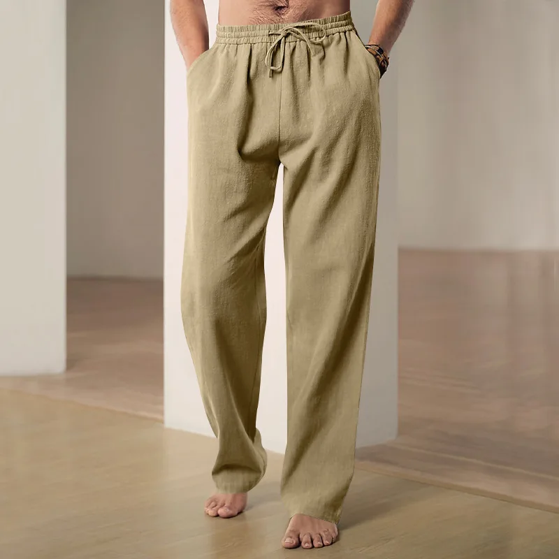 2025 Men's Spring/Summer Casual Cotton-Linen Pants - Loose Straight Fit Hip-Hop Breathable Solid Color Classic Sport Pants
2025 Men's Spring/Summer Casual Cotton-Linen Pants - Loose Straight Fit Hip-Hop Breathable Solid Color Classic Sport Pants