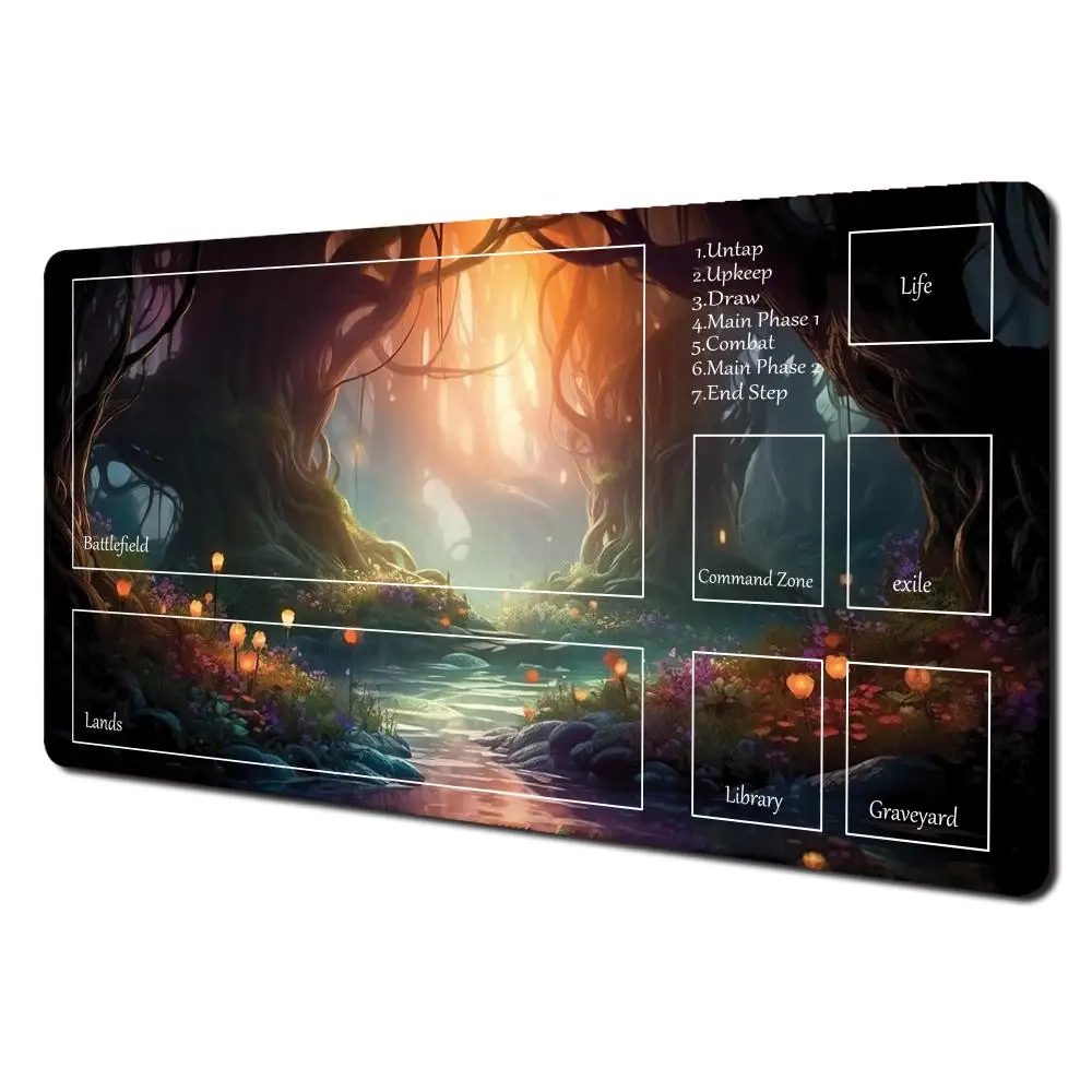 Карточный игровой коврик с прошитыми волшебными зонами, игровой коврик Dream Forest, настольный коврик для мыши TCG Battles Commander, игровой коврик Duel для начинающих
Карточный игровой коврик с прошитыми волшебными зонами, игровой коврик Dream Forest, настольный коврик для мыши TCG Battles Commander, игровой коврик Duel для начинающих