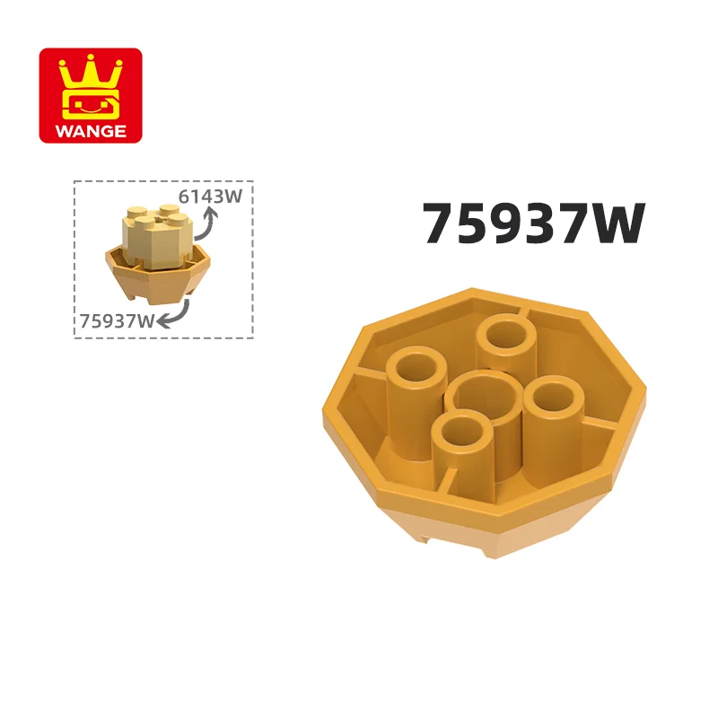 Wange 75937W 100 г/63 шт. восьмиугольный соединительный блок Moc, совместимый с кирпичом, сделай сам, детские игрушки, сборочные детали
Wange 75937W 100 г/63 шт. восьмиугольный соединительный блок Moc, совместимый с кирпичом, сделай сам, детские игрушки, сборочные детали