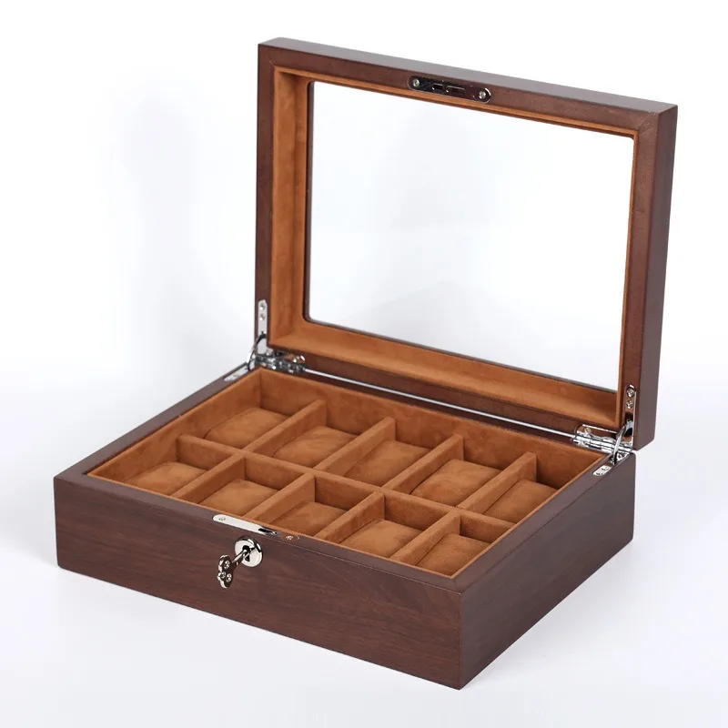 LENNIK Black Sandalwood Grain Paint Watch Storage Box Walnut Watch Collection Box Bracelet Display Box
LENNIK Black Sandalwood Grain Paint Watch Storage Box Walnut Watch Collection Box Bracelet Display Box