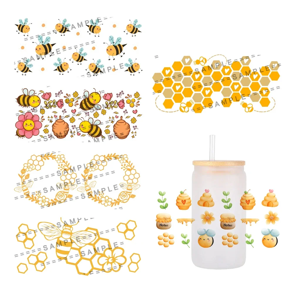 11x24cm Bee Floral Springtime For Libbey 16oz Can Glass 3D Waterproof UV DTF Coffee Can Wrap Libbey Glass Wrap
11x24cm Bee Floral Springtime For Libbey 16oz Can Glass 3D Waterproof UV DTF Coffee Can Wrap Libbey Glass Wrap