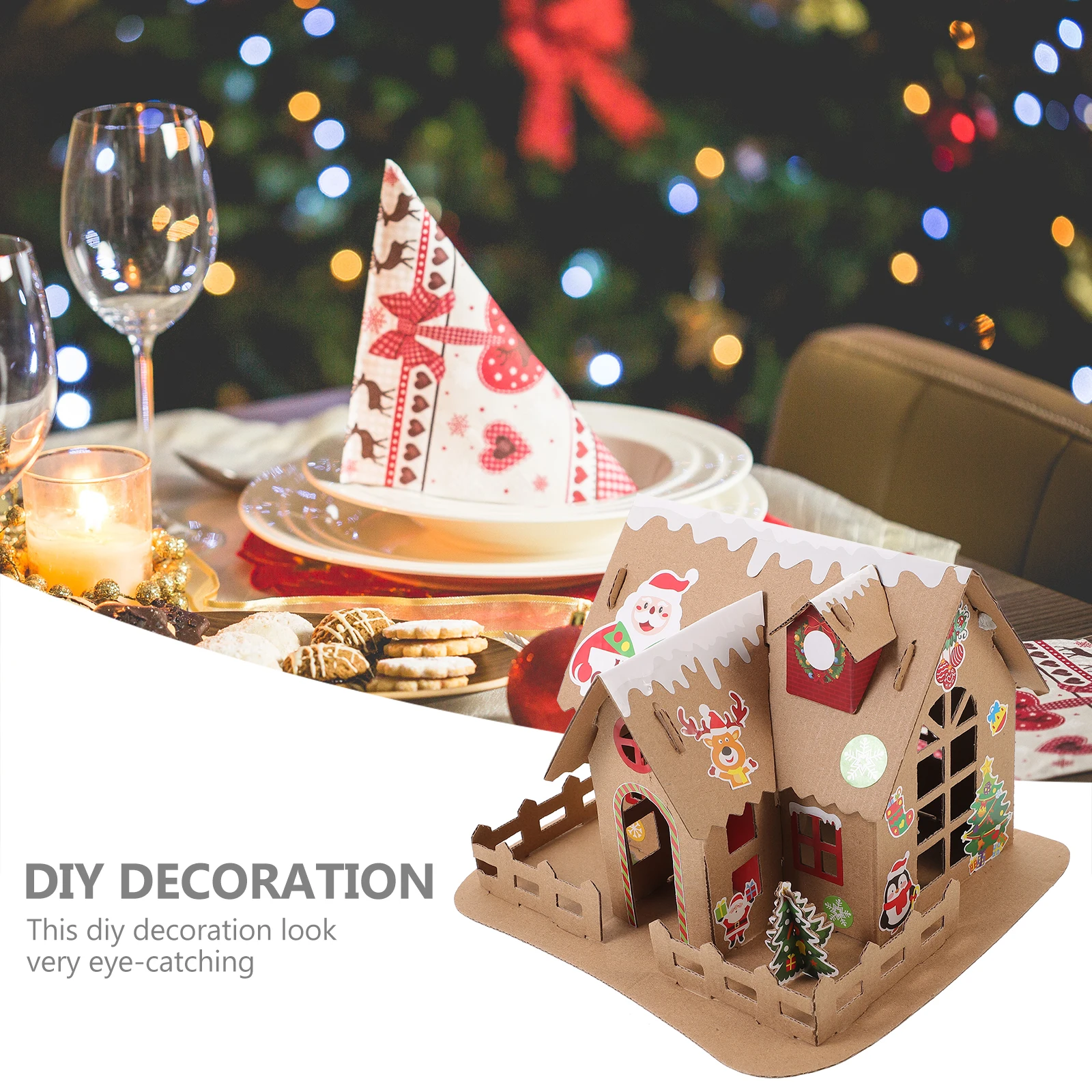 Christmas Luminous House DIY Kit 2 Sets Light Decoration Homemade Hut Kids Room Biscuits House Educational Toy Fine
Christmas Luminous House DIY Kit 2 Sets Light Decoration Homemade Hut Kids Room Biscuits House Educational Toy Fine