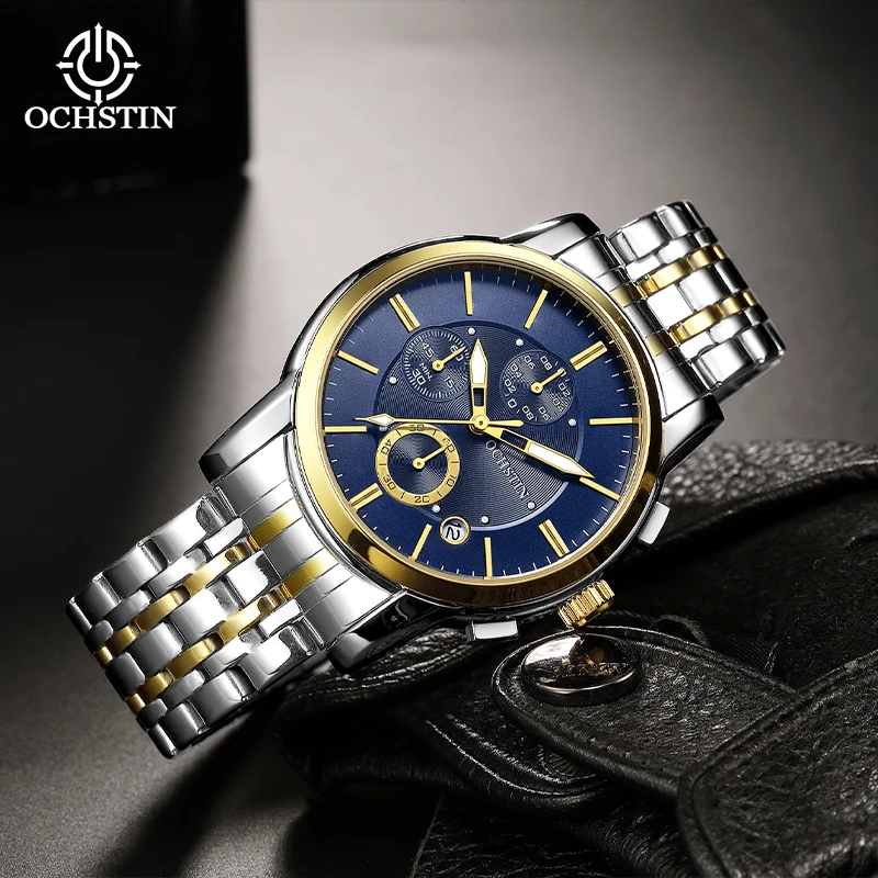 OCHSTIN мужские кварцевые водонепроницаемые часы-браслет из нержавеющей стали, многофункциональные часы с механизмом, роскошные горячие минеральные часы из закаленного стекла
OCHSTIN мужские кварцевые водонепроницаемые часы-браслет из нержавеющей стали, многофункциональные часы с механизмом, роскошные горячие минеральные часы из закаленного стекла
