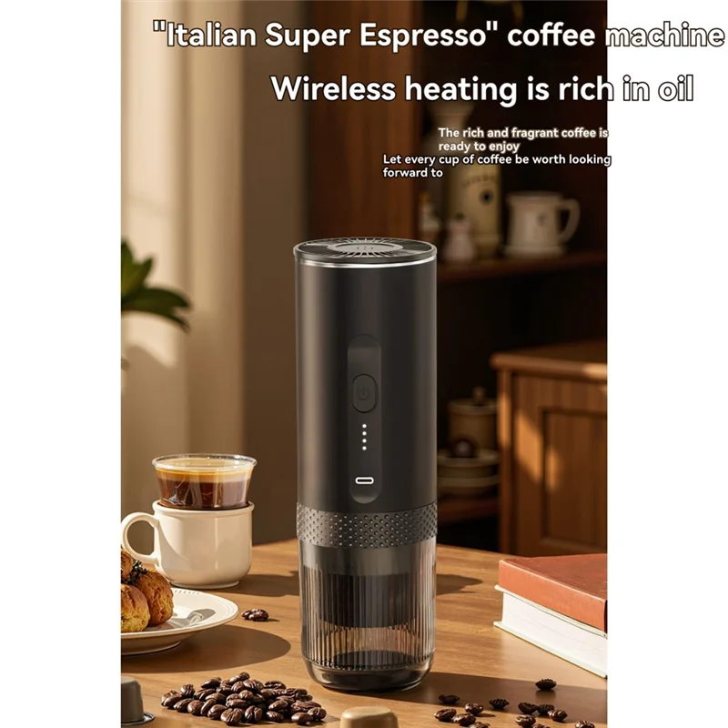 ABUS-Portable Electric Espresso Coffee Machine With Heating Function Cordless Rechargeable Handheld Coffee Maker F For Home Car
ABUS-Portable Electric Espresso Coffee Machine With Heating Function Cordless Rechargeable Handheld Coffee Maker F For Home Car