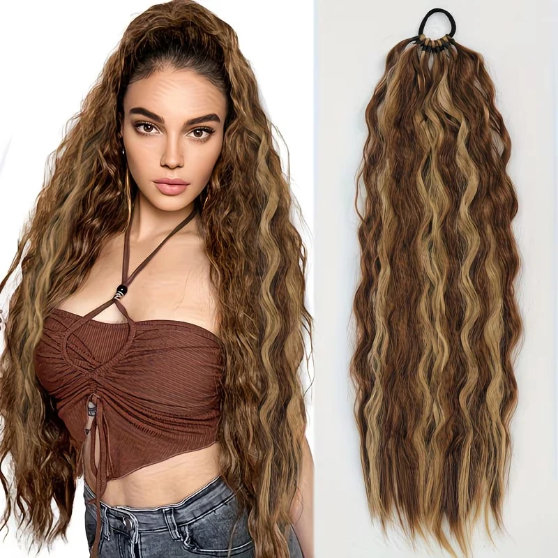 24 Inch Long Synthetic Wavy Hair Ponytail with 11 Branches That Can Be DIY Styled
24 Inch Long Synthetic Wavy Hair Ponytail with 11 Branches That Can Be DIY Styled