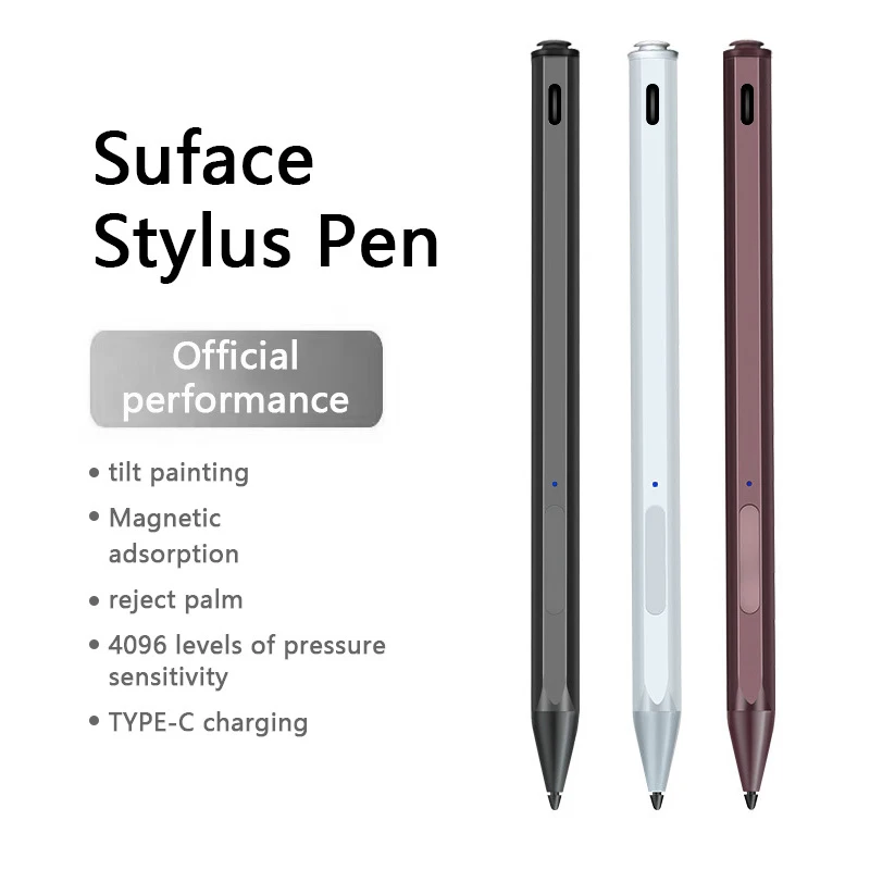 Surface Stylus Pen For Surface Pro 8/X/7/6/5/4/3/Go 3/2/Laptop 3/2 4096 Tilt Pressure Sensitivity Magnetic Active Touch Pencil
Surface Stylus Pen For Surface Pro 8/X/7/6/5/4/3/Go 3/2/Laptop 3/2 4096 Tilt Pressure Sensitivity Magnetic Active Touch Pencil