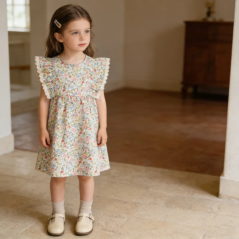 Girls Summer Y2K Style Floral Print Off-Shoulder Sleeveless Dress Baby Girl's Clothing Trendy Kids' Fashion
Girls Summer Y2K Style Floral Print Off-Shoulder Sleeveless Dress Baby Girl's Clothing Trendy Kids' Fashion