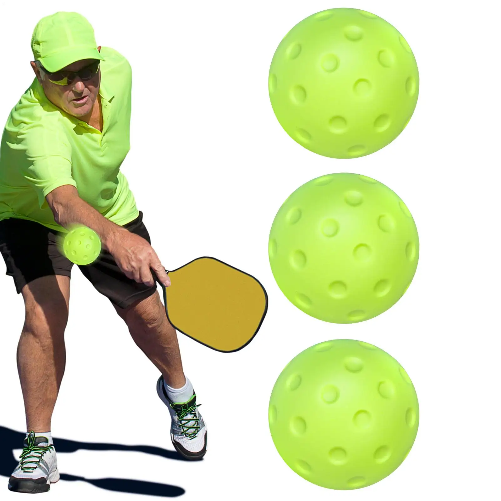 3PCS Indoor Pickleball Balls Silent Pickleballs 74mm Quite Warm Up Pickleball Drills Soft Hollow Practice Low Noise Pickle Ball
3PCS Indoor Pickleball Balls Silent Pickleballs 74mm Quite Warm Up Pickleball Drills Soft Hollow Practice Low Noise Pickle Ball