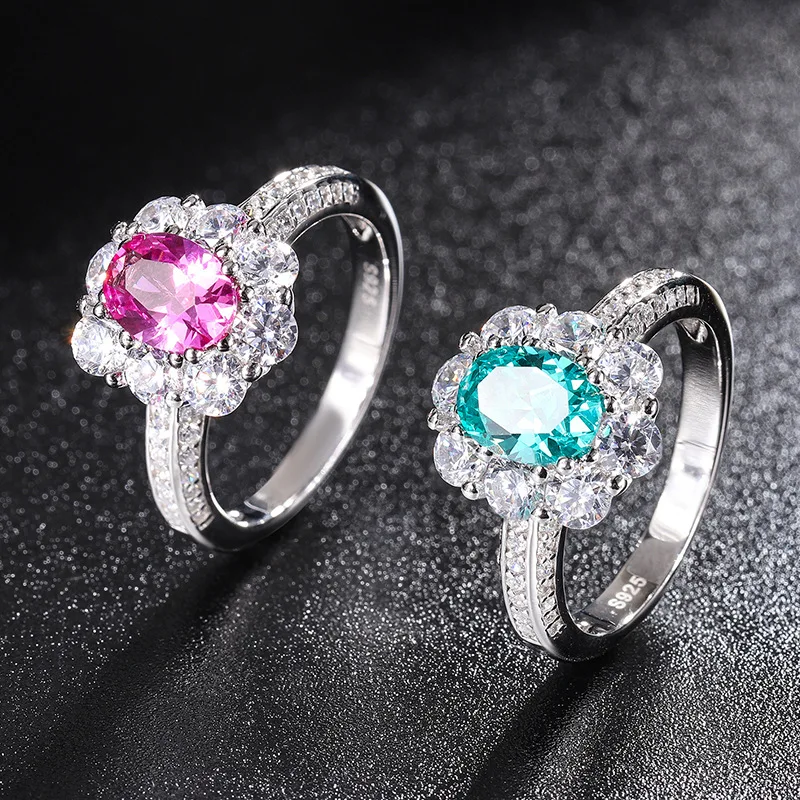 Jewelry S925 Silver Green Tourmaline Rose Red Sapphire Big Diamond 3 Karat Vintage Ring Main Stone 6*8
Jewelry S925 Silver Green Tourmaline Rose Red Sapphire Big Diamond 3 Karat Vintage Ring Main Stone 6*8