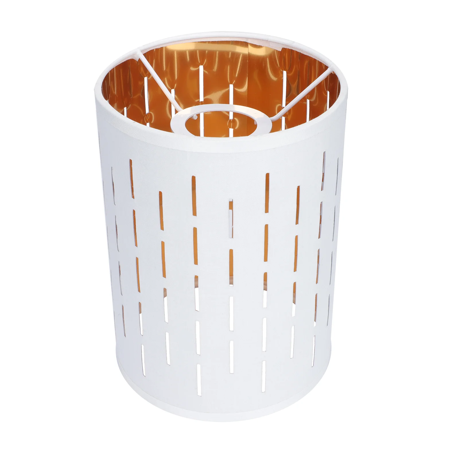 Hollow Round Lampshade 140mm Outer White Inner Gold E27 Modern Wall Table Lamp Cover Dust Proof Metal Cloth Bedroom
Hollow Round Lampshade 140mm Outer White Inner Gold E27 Modern Wall Table Lamp Cover Dust Proof Metal Cloth Bedroom