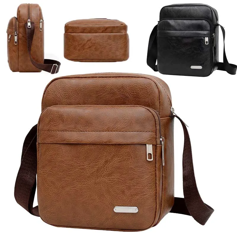 Men's Waterproof PU Leather Crossbody Bag Zipper Mutil Pocket Retro Business Phone Messenger Bag For MaleTravel Handbags
Men's Waterproof PU Leather Crossbody Bag Zipper Mutil Pocket Retro Business Phone Messenger Bag For MaleTravel Handbags