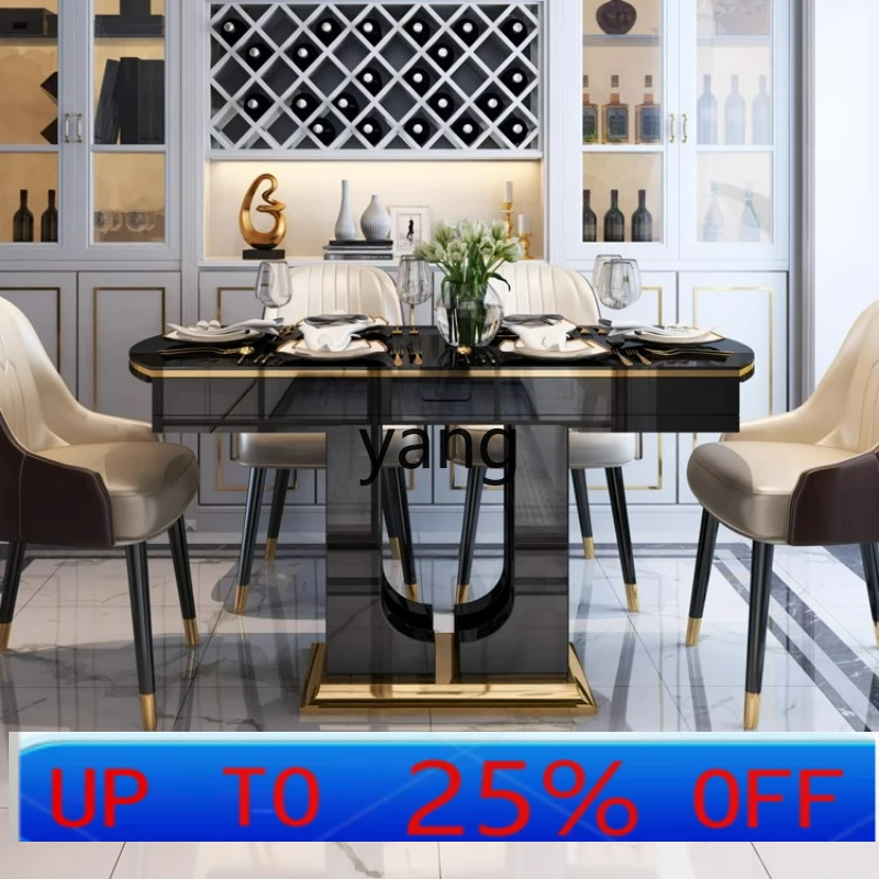 LMM Light Luxury Dining Table and Chair Set Modern Simple Small Apartment Multifunctional Extendable Dining Table
LMM Light Luxury Dining Table and Chair Set Modern Simple Small Apartment Multifunctional Extendable Dining Table