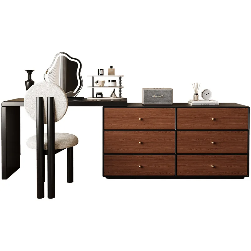 French retro dresser chest cabinet solid wood black integrated bedroom makeup table makeup cabinet medieval light luxury high se
French retro dresser chest cabinet solid wood black integrated bedroom makeup table makeup cabinet medieval light luxury high se