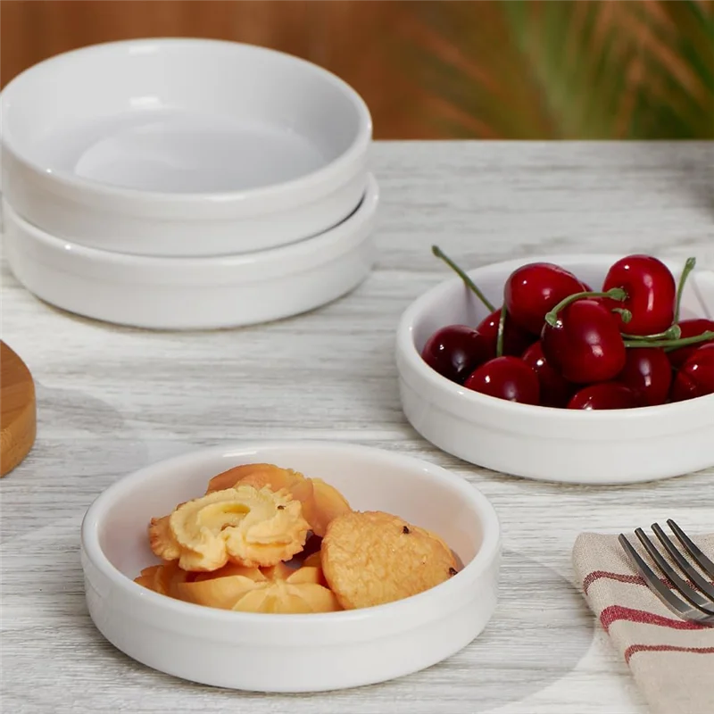 Ramekins 4 Oz, Creme Brulee Ramekins Oven Safe Shallow Souffle Dishes For Baking Custard, Quiche Pans 6Pack-A68E
Ramekins 4 Oz, Creme Brulee Ramekins Oven Safe Shallow Souffle Dishes For Baking Custard, Quiche Pans 6Pack-A68E
