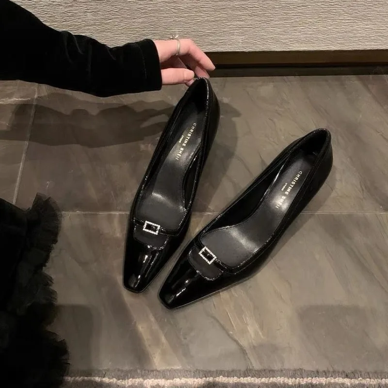 2026 New Women's Shoes Exquisite Patent Leather High Heels for Woman Luxury French Casual Shoes Designer Shoes Zapatos De Mujer
2026 New Women's Shoes Exquisite Patent Leather High Heels for Woman Luxury French Casual Shoes Designer Shoes Zapatos De Mujer