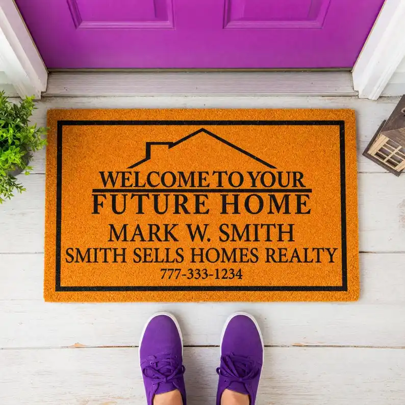 Custom Real Estate Agent Doormat Personalized New Home Closing Gift Housewarming Gifts Add Your Name Phone Number Welcome Matt
Custom Real Estate Agent Doormat Personalized New Home Closing Gift Housewarming Gifts Add Your Name Phone Number Welcome Matt