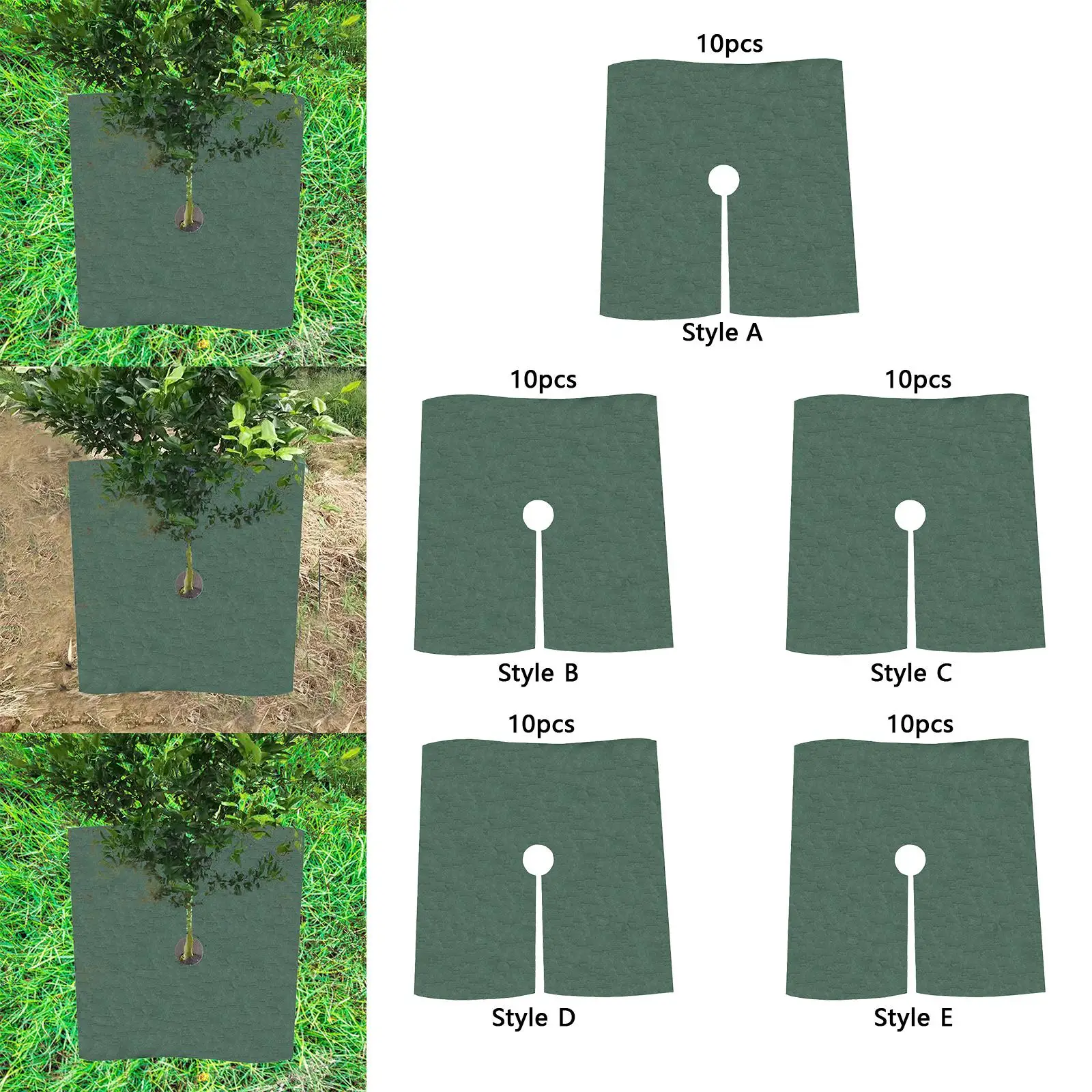 10x Tree Mulch Ring Plant Cover Squre Cloth Cover Landscaping Degradable for Weed Control
10x Tree Mulch Ring Plant Cover Squre Cloth Cover Landscaping Degradable for Weed Control