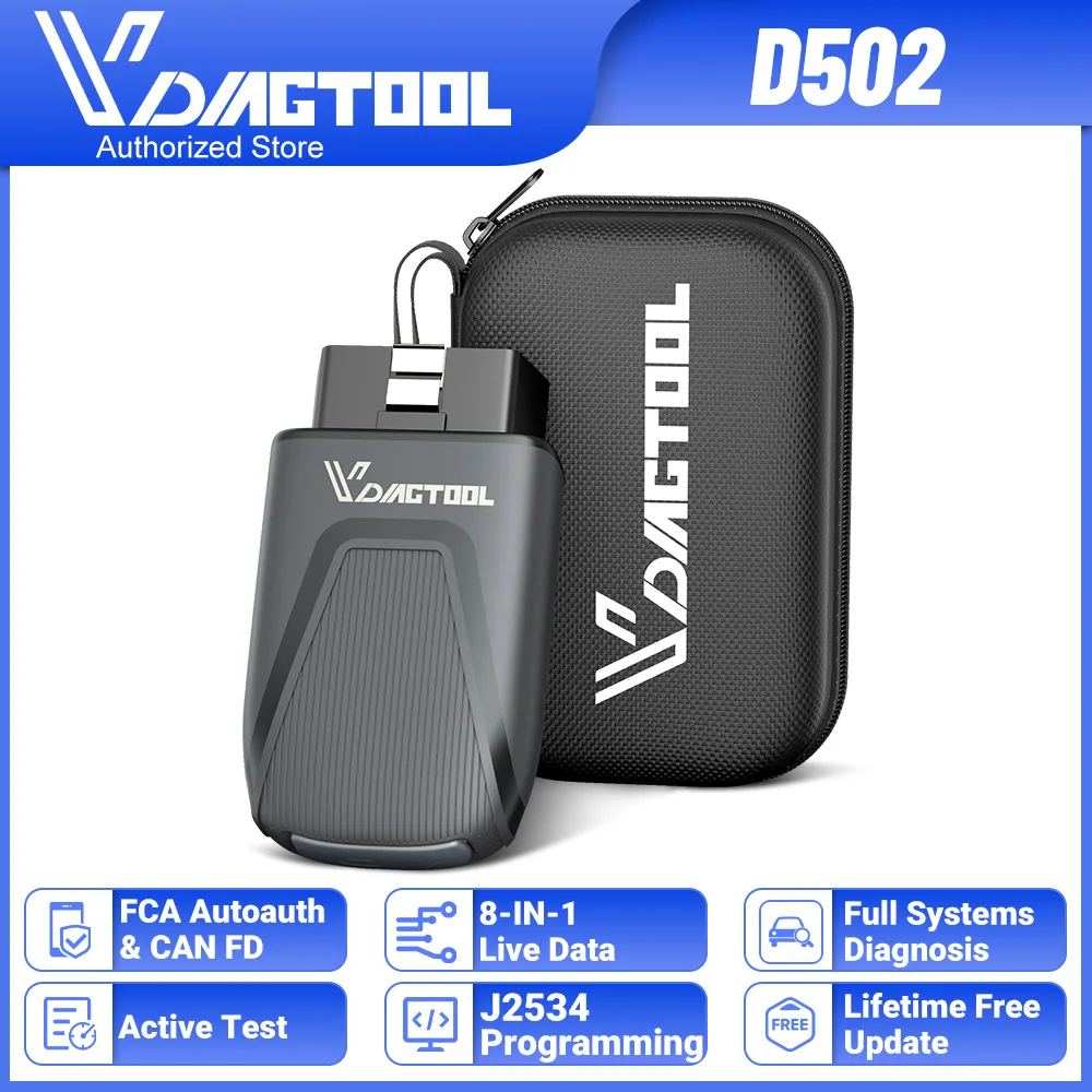 VDIAGTOOL D502 For FORD Automotive Bluetooth Diagnostic Scanner J2534 ECU Programming Tool Bi-Directional Full System Scan Tools
VDIAGTOOL D502 For FORD Automotive Bluetooth Diagnostic Scanner J2534 ECU Programming Tool Bi-Directional Full System Scan Tools