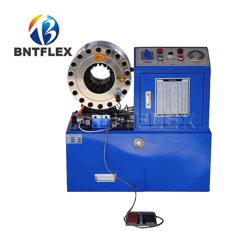 BNT68 2Inch Hose Crimping Machine with Dies Cutting Peeling Crimping Features for Rubber Product Making Best Price
BNT68 2Inch Hose Crimping Machine with Dies Cutting Peeling Crimping Features for Rubber Product Making Best Price