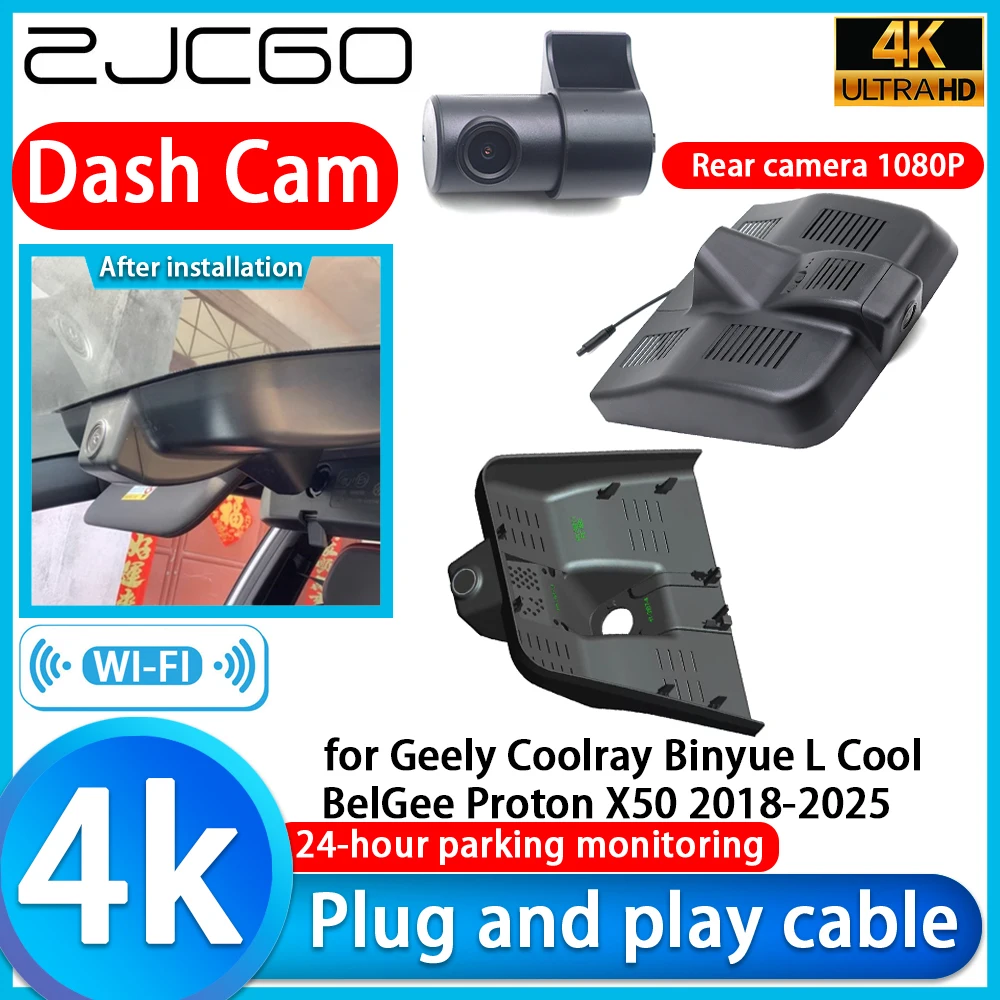 for Geely Coolray Binyue L Cool BelGee Proton X50 2018-2025 4K DVR Dash Cam Car Camera UHD Sony Lens 24h Monitor Video Recorder
for Geely Coolray Binyue L Cool BelGee Proton X50 2018-2025 4K DVR Dash Cam Car Camera UHD Sony Lens 24h Monitor Video Recorder