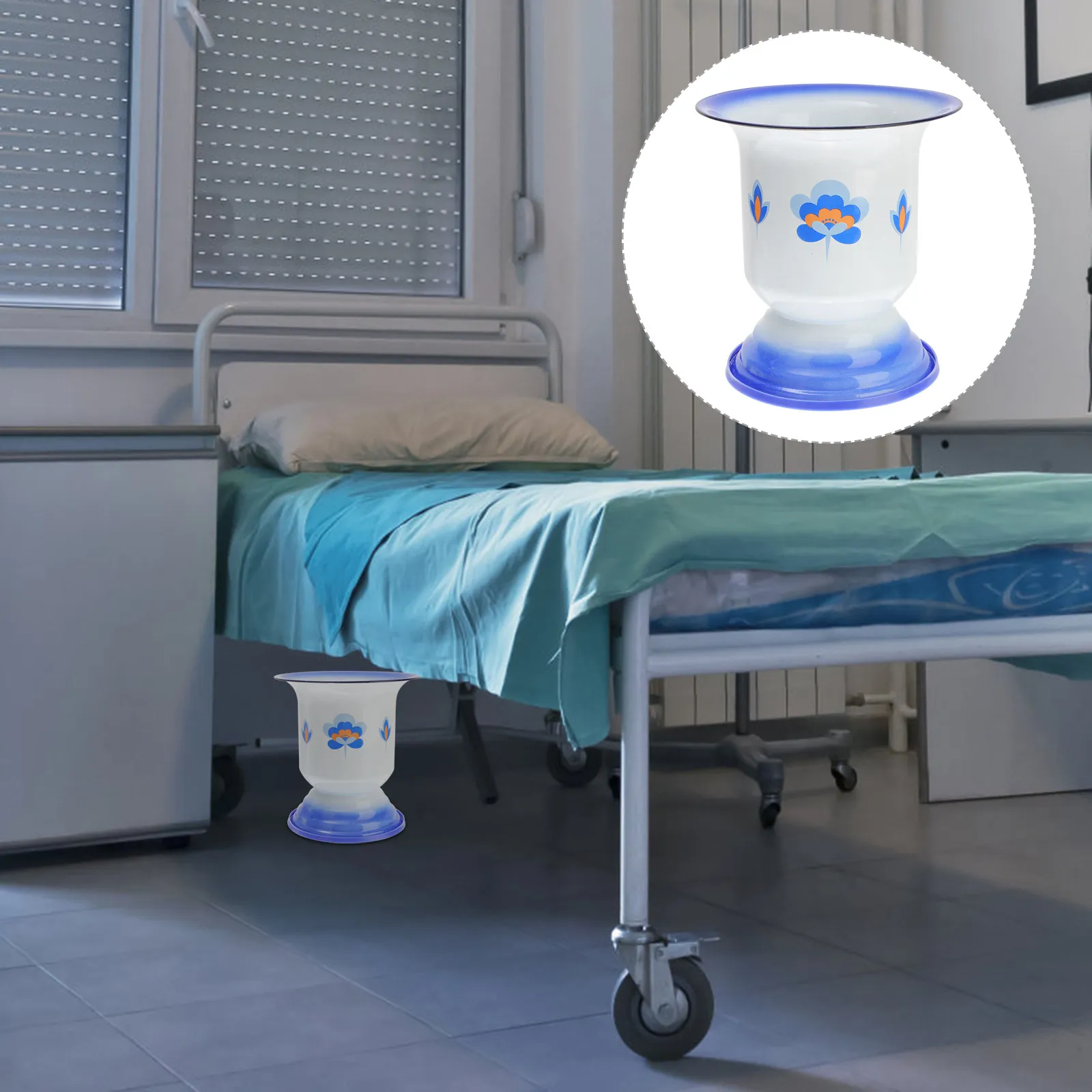 1pc Vintage Enamel Spittoon White Portable Urinal Pail Pot For Home Use Bedpan Chamber Night Potty Adult Urine Holder Household
1pc Vintage Enamel Spittoon White Portable Urinal Pail Pot For Home Use Bedpan Chamber Night Potty Adult Urine Holder Household