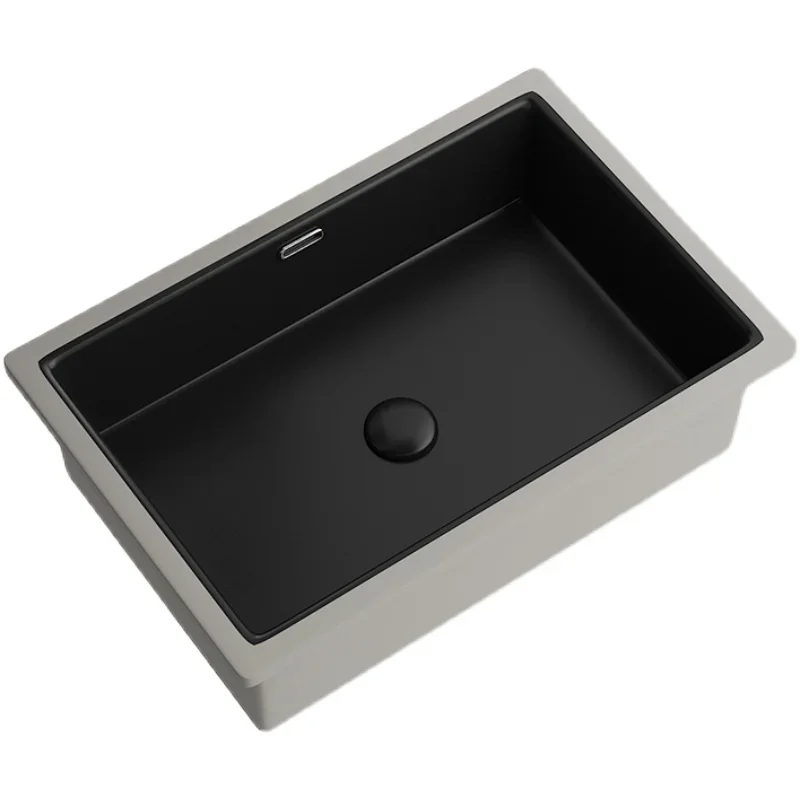 Crafted matte black countertop basin, ceramic balcony sink, embedded bathroom sink
Crafted matte black countertop basin, ceramic balcony sink, embedded bathroom sink