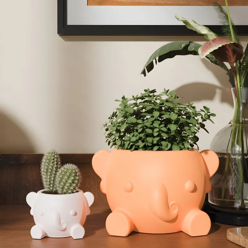Cute Elephant Succulent Plant Flowerpot Silicone Mold DIY Handmade Making Cement Concrete Resin Gypsum Making Candle Cup Molds
Cute Elephant Succulent Plant Flowerpot Silicone Mold DIY Handmade Making Cement Concrete Resin Gypsum Making Candle Cup Molds