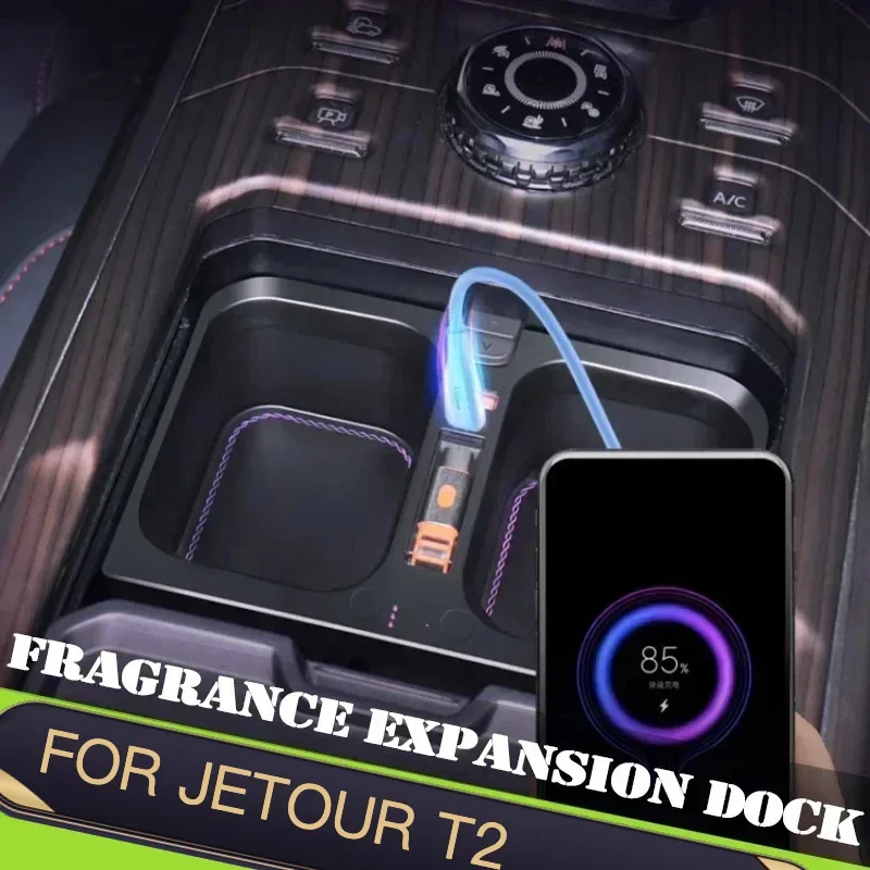 For Jetour Traveller T2 Car Fragrance Expansion Dock Fit Auto Expansion Fast Charging Holder Ambient Light Car Accessories
For Jetour Traveller T2 Car Fragrance Expansion Dock Fit Auto Expansion Fast Charging Holder Ambient Light Car Accessories