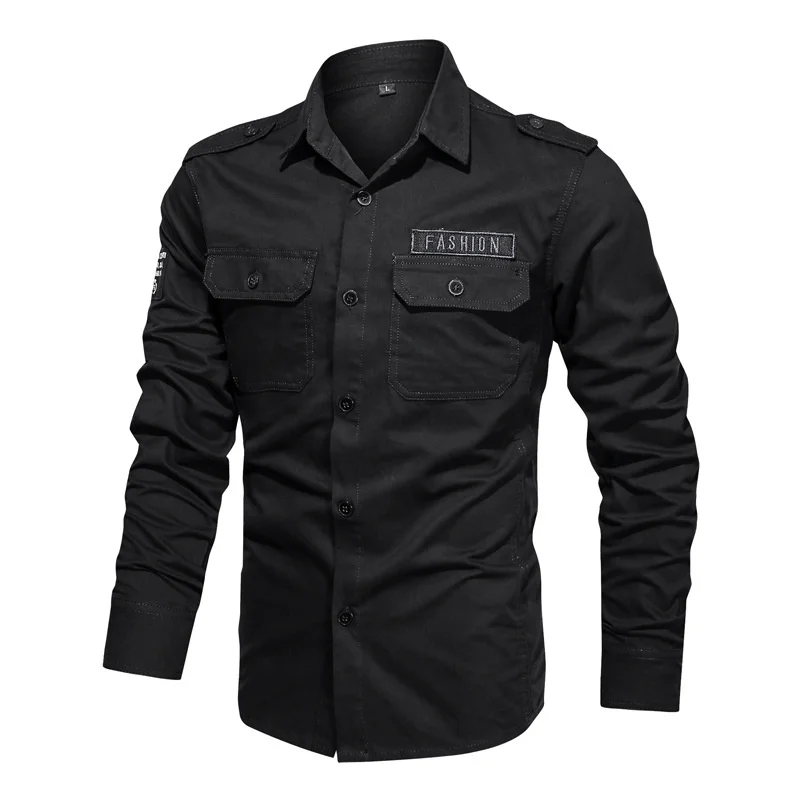 Brand Military Army Shirt Men 100% Cotton Mens Long Sleeve s Chest Pocket Outdoorwear Plus Size 6XL Camisa Masculina
Brand Military Army Shirt Men 100% Cotton Mens Long Sleeve s Chest Pocket Outdoorwear Plus Size 6XL Camisa Masculina
