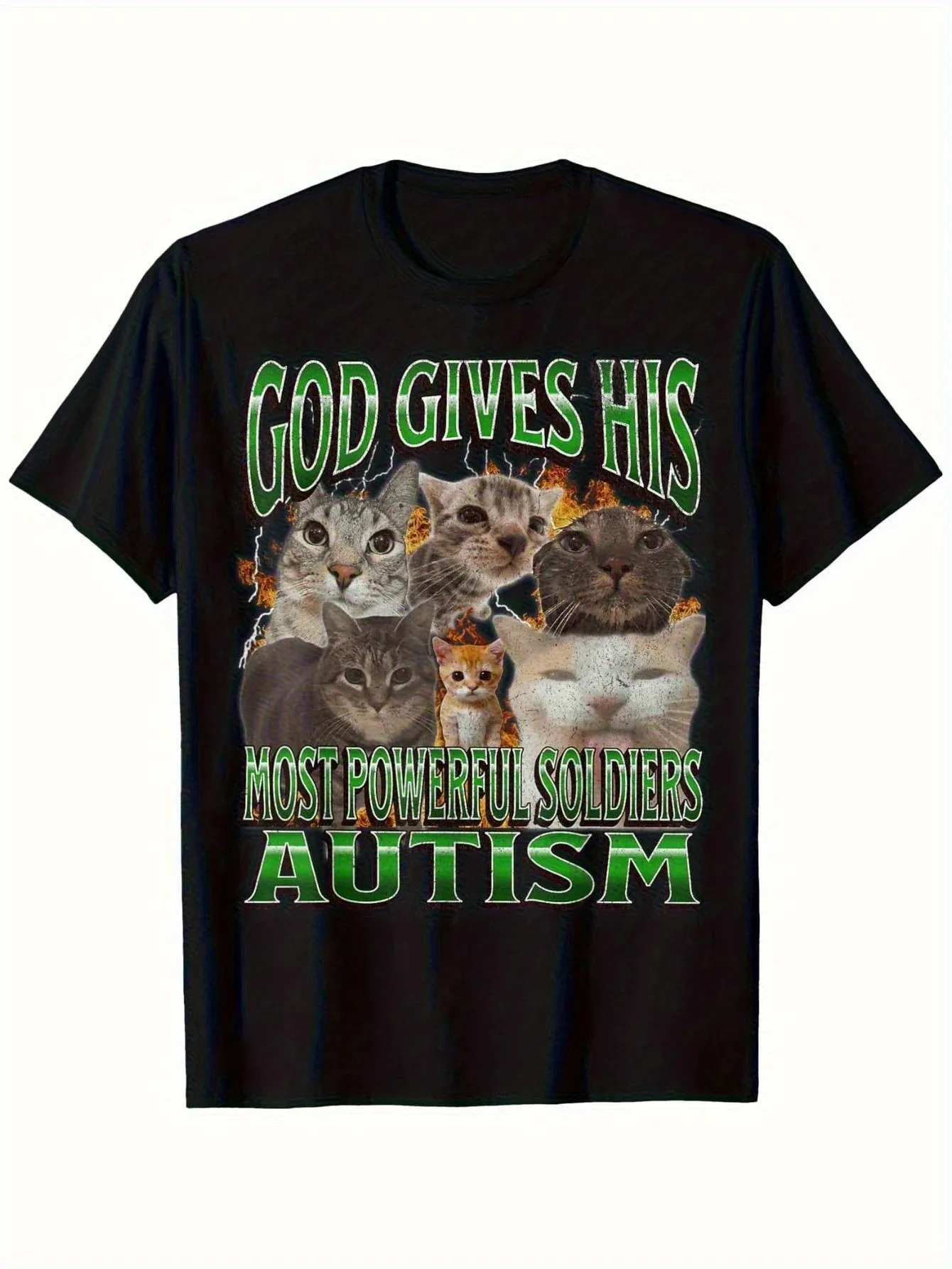 Fun Autism Awareness T-Shirt for Men and Women with Cat Print Cotton Loose Casual Short-Sleeve Crew Neck T-Shirt
Fun Autism Awareness T-Shirt for Men and Women with Cat Print Cotton Loose Casual Short-Sleeve Crew Neck T-Shirt