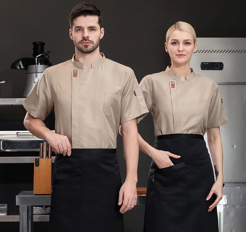 Chef's Work Clothes Short Sleeved Cake Shop Baking Specialty Restaurant Cafeteria Thin and Breathable Catering Men Women
Chef's Work Clothes Short Sleeved Cake Shop Baking Specialty Restaurant Cafeteria Thin and Breathable Catering Men Women