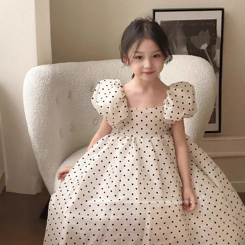 In-stock summer dress with puff sleeves for girls, princess dress for older girls, pearl gauze dress
In-stock summer dress with puff sleeves for girls, princess dress for older girls, pearl gauze dress