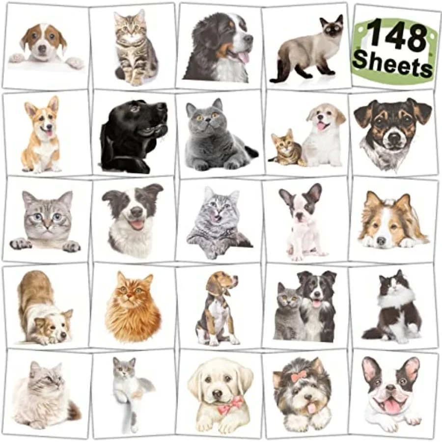 CARLENT 48 PCS Dog Cat Temporary Tattoos - Indidual Puppy kitten Tattoos Boys Girls ls Birtday Party Frs Goodie Bag Fillers
CARLENT 48 PCS Dog Cat Temporary Tattoos - Indidual Puppy kitten Tattoos Boys Girls ls Birtday Party Frs Goodie Bag Fillers