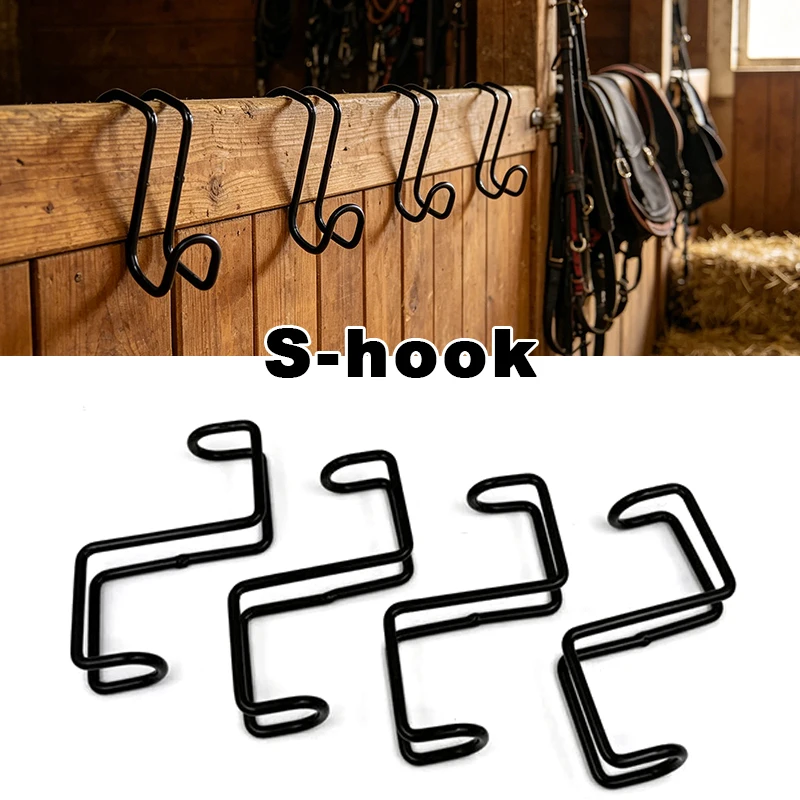 Black Metal S-Hook for Horse Stable, No Drill Saddle Bridle Rack, Tack Room Fencing Organizer, Durable Equestrian Gear Hanger
Black Metal S-Hook for Horse Stable, No Drill Saddle Bridle Rack, Tack Room Fencing Organizer, Durable Equestrian Gear Hanger