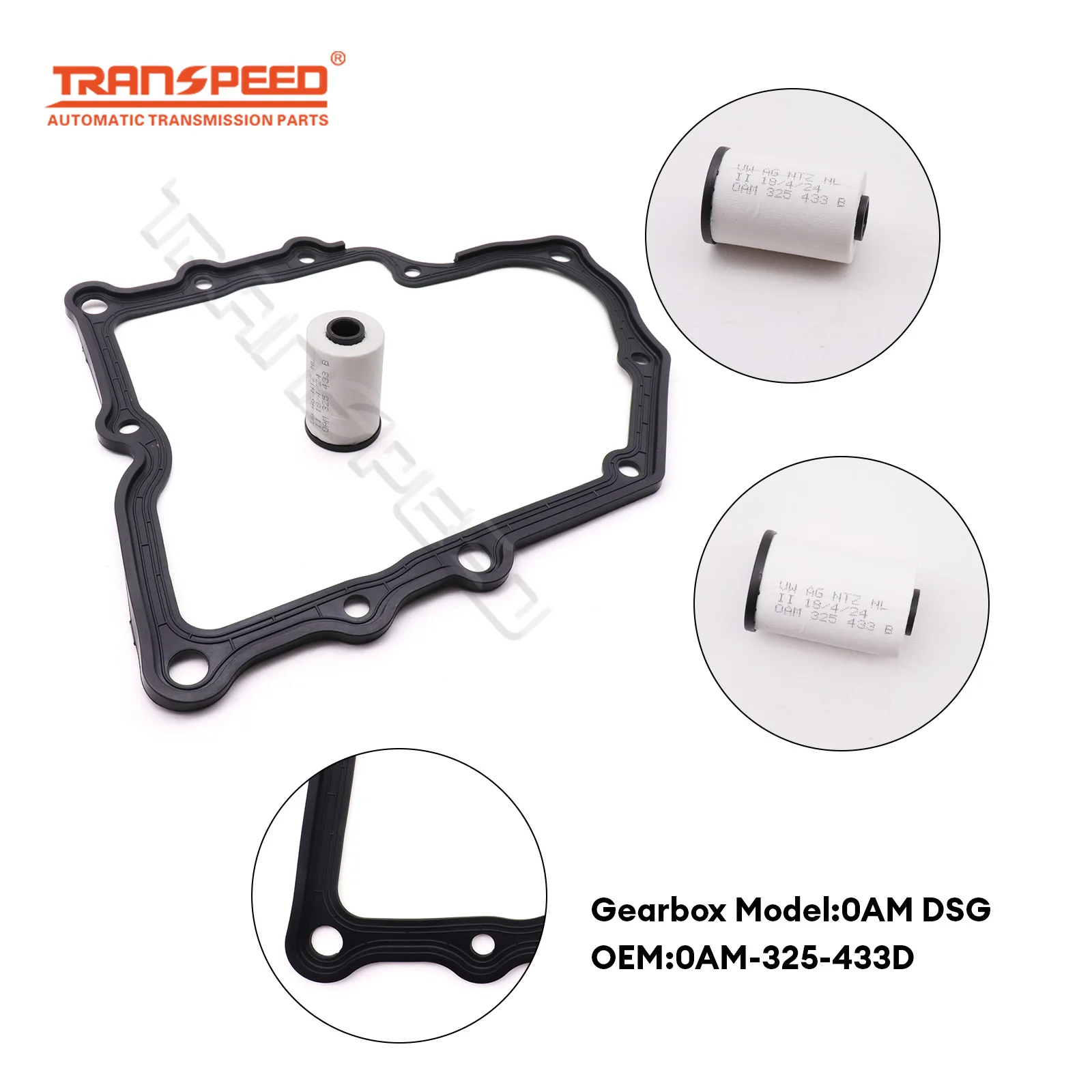 TRANSPEED 0AM DSG Auto Transmission Filter and Gasket Kit Fluid Oil Pan Kit 0AM-325-433D For VW AUDI
TRANSPEED 0AM DSG Auto Transmission Filter and Gasket Kit Fluid Oil Pan Kit 0AM-325-433D For VW AUDI