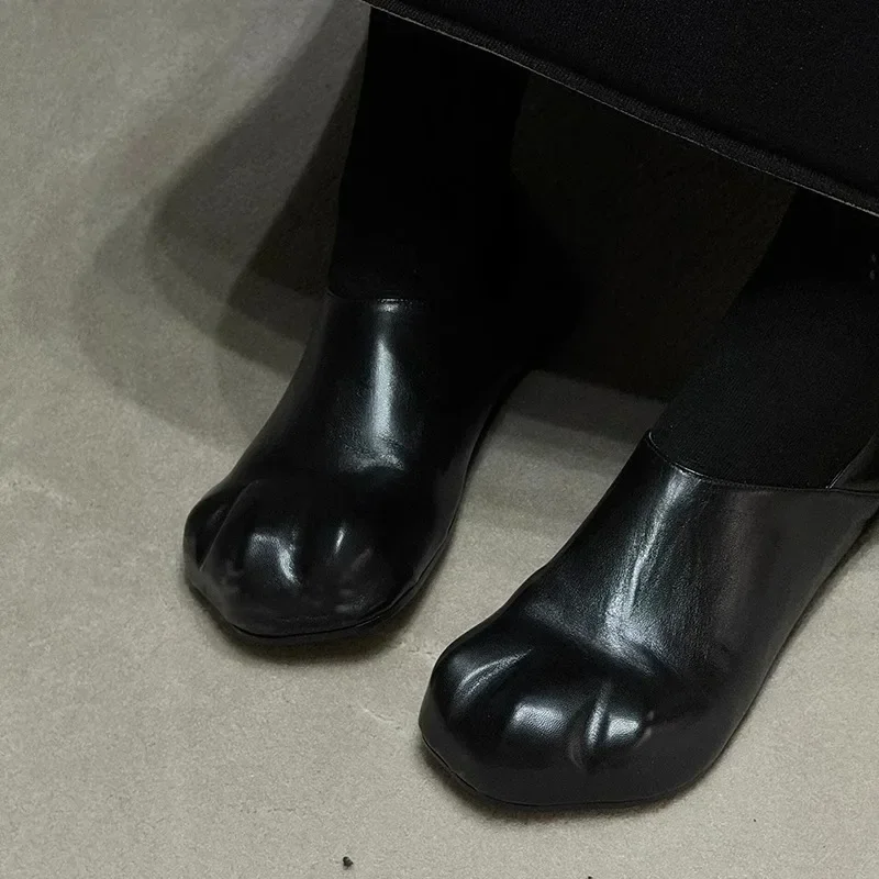 Cat Claw Personality Lazy Slip-On Loafers Black Personality Cute JK Women Shoes Soft Leather Comfortable Flats Chaussure Femme
Cat Claw Personality Lazy Slip-On Loafers Black Personality Cute JK Women Shoes Soft Leather Comfortable Flats Chaussure Femme