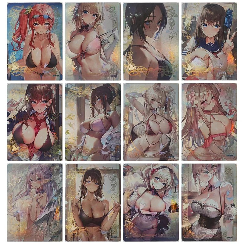 Anime Goddess Story Kawaii SP Hot Stamping Flash Card Sakurajima Mai Kochou Shinobu Toys for boys Collection Cards Birthday Gift
Anime Goddess Story Kawaii SP Hot Stamping Flash Card Sakurajima Mai Kochou Shinobu Toys for boys Collection Cards Birthday Gift