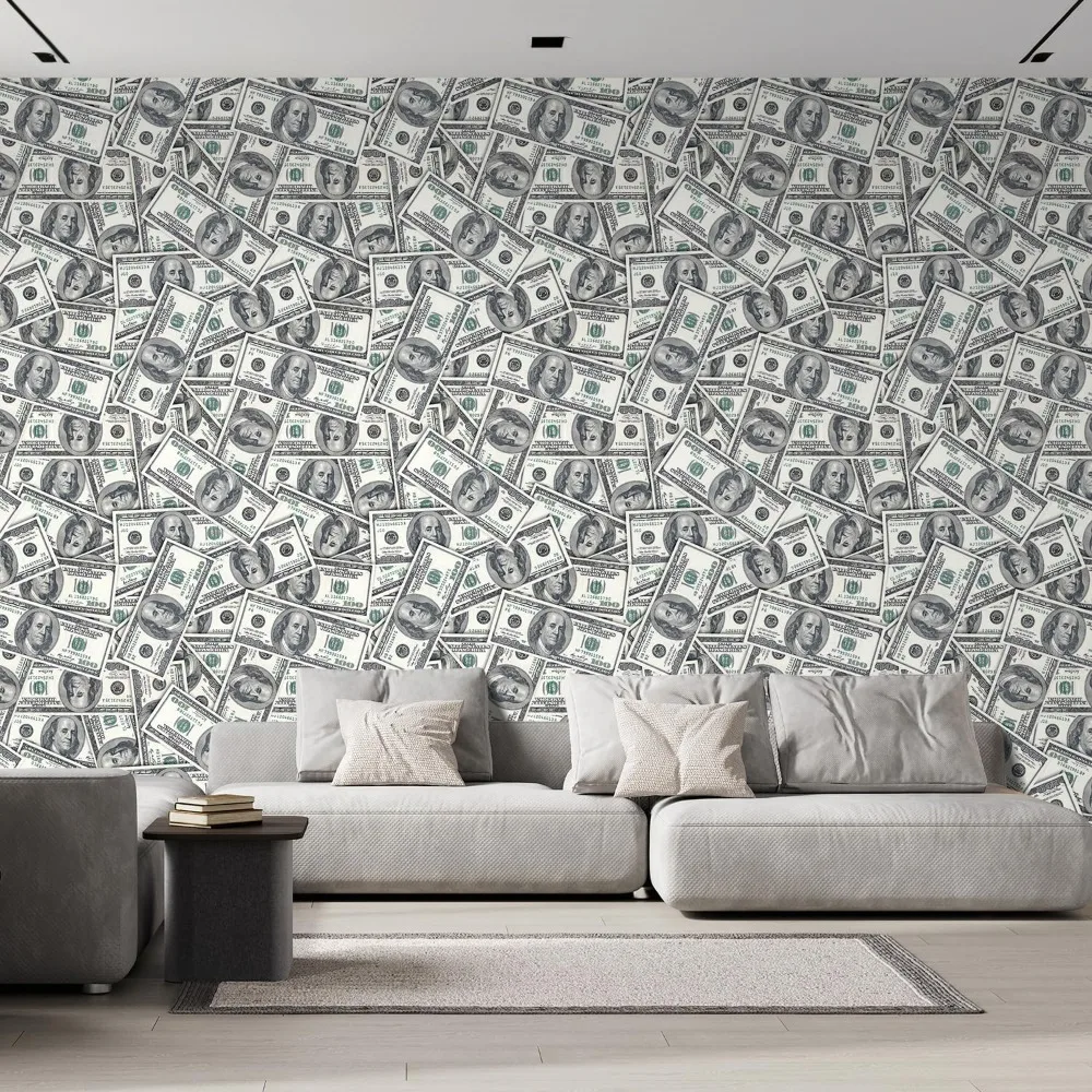 100 Dollar Bills Collage Background Large Money Wall Mural, Removable Peel and Stick Wallpaper, Home Decor 66x96 inches
100 Dollar Bills Collage Background Large Money Wall Mural, Removable Peel and Stick Wallpaper, Home Decor 66x96 inches