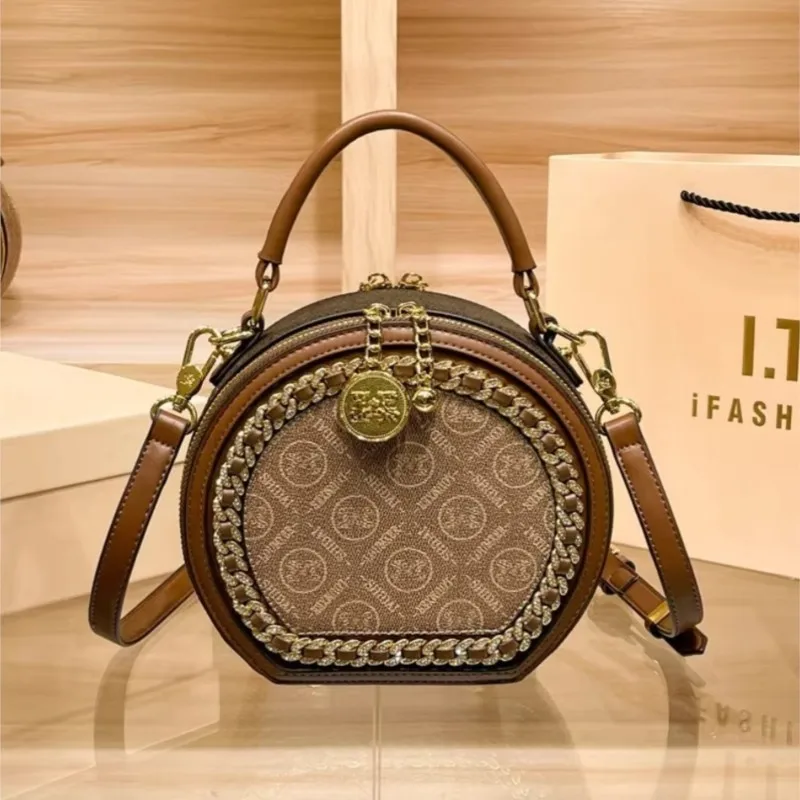 Brand women's handbag 2025 new trendy chain high-end texture small round bag shoulder bag crossbody bag
Brand women's handbag 2025 new trendy chain high-end texture small round bag shoulder bag crossbody bag