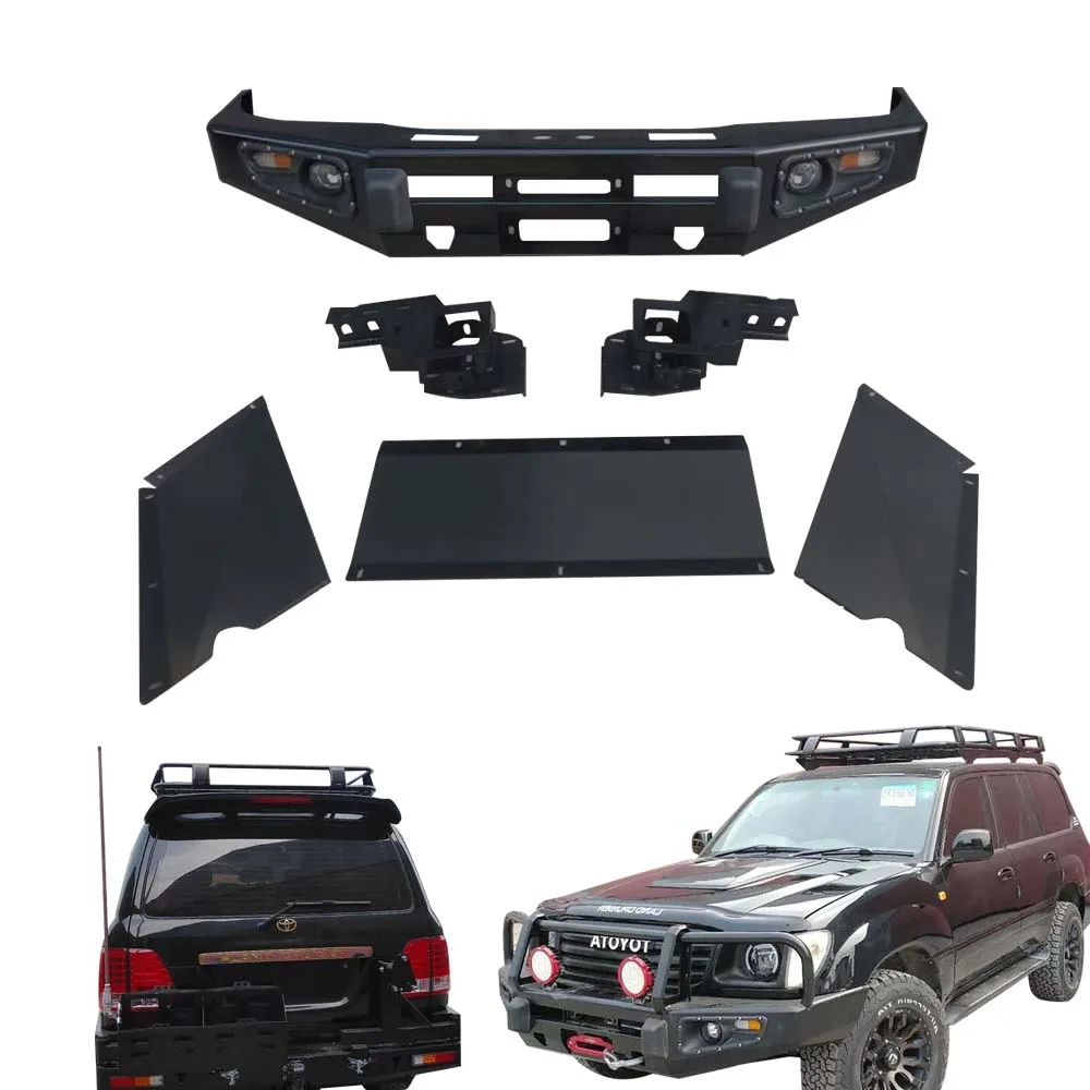 Off Road 4x4 Accessories Car Body Kit Land Cruiser LC100 Bull Bar Front Car Bumpers for Toyota
Off Road 4x4 Accessories Car Body Kit Land Cruiser LC100 Bull Bar Front Car Bumpers for Toyota