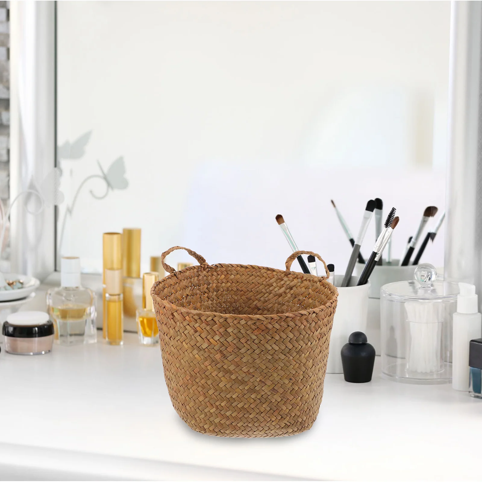 Decorative Woven Basket with Cat Ears Straw Material for Home Storage and Desktop Use Basket with Cat Ears Storage Basket,
Decorative Woven Basket with Cat Ears Straw Material for Home Storage and Desktop Use Basket with Cat Ears Storage Basket,