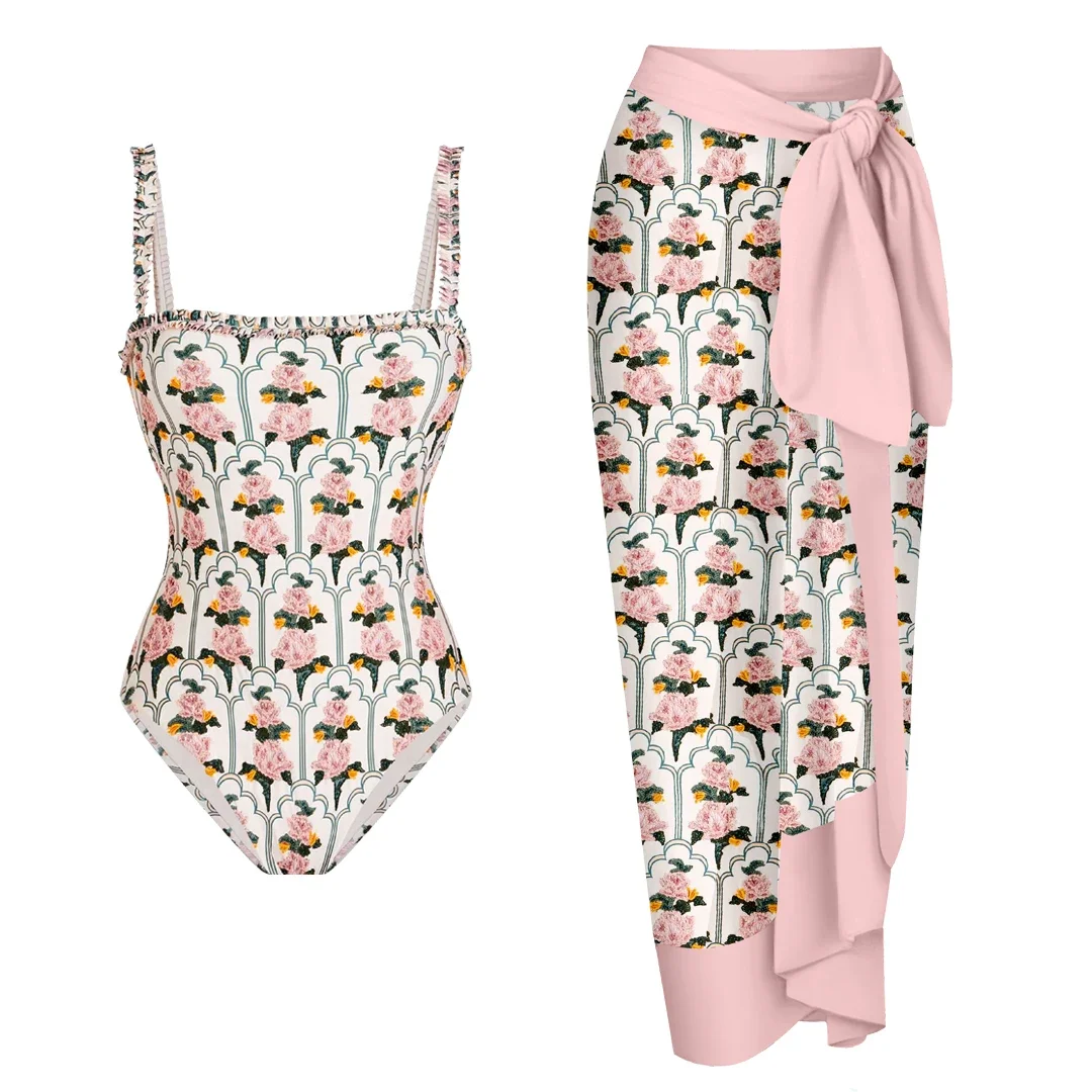 2024 Sexy Bandage One Piece Swimsuit Women Print Swimwear with Skirt Monokini Print Bathing Suits Swim Suit Wear Beachwear
2024 Sexy Bandage One Piece Swimsuit Women Print Swimwear with Skirt Monokini Print Bathing Suits Swim Suit Wear Beachwear