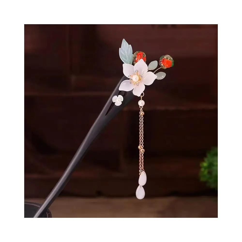 Floral Hair Stick, Chinese Hair Accessories Chinese Hair Pins for Women Hanfu Hair Sticks,Ancient Style Tassel Hairpin Floral
Floral Hair Stick, Chinese Hair Accessories Chinese Hair Pins for Women Hanfu Hair Sticks,Ancient Style Tassel Hairpin Floral