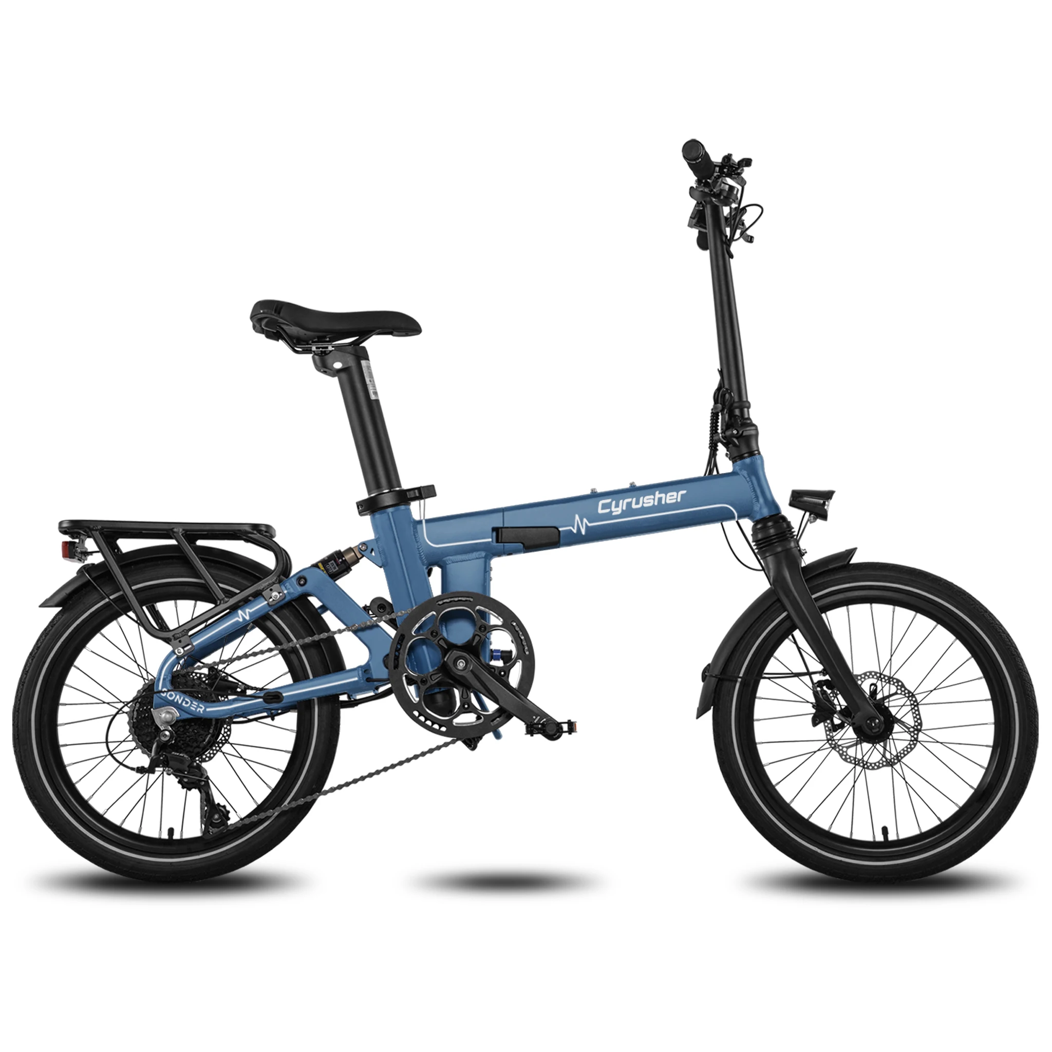 Cyrusher Складной электровелосипед Sonder, мотор 250 Вт, аккумулятор 48 В, 10 Ач, максимальный диапазон зарядки, 85 км, подходит для мужчин и женщин
Cyrusher Складной электровелосипед Sonder, мотор 250 Вт, аккумулятор 48 В, 10 Ач, максимальный диапазон зарядки, 85 км, подходит для мужчин и женщин