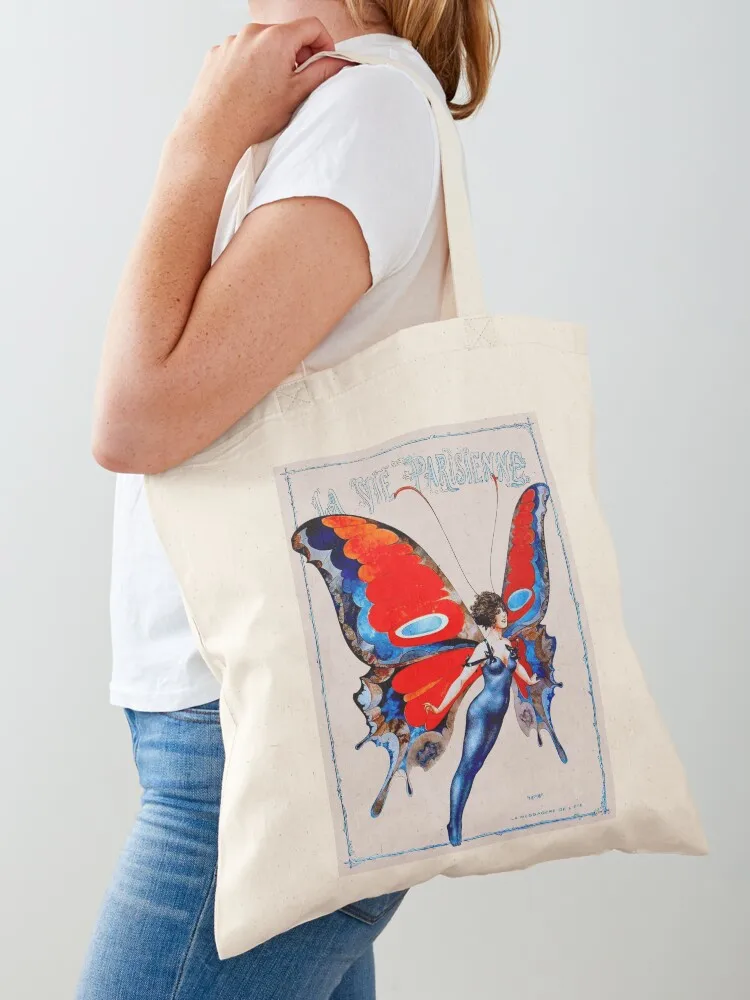 LA VIE PARISIENNE : Vintage Butterfly Girl Print Tote Bag hand bags shopping cart bags shopping bags foldable large size
LA VIE PARISIENNE : Vintage Butterfly Girl Print Tote Bag hand bags shopping cart bags shopping bags foldable large size