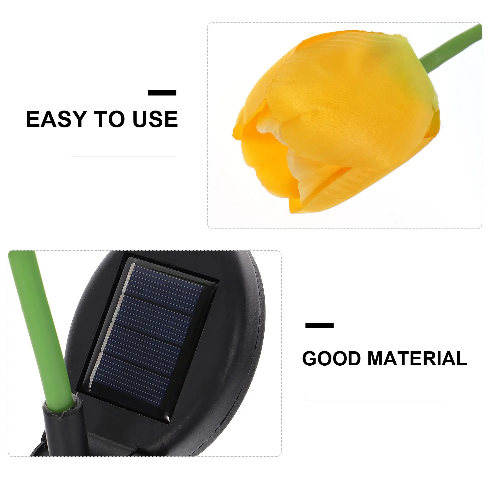 Solar Tulip Lamp LED Garden Outdoor Lights Flowers Lawn Creative Pathway Yellow Courtyard Durable Energy Saving Simple
Solar Tulip Lamp LED Garden Outdoor Lights Flowers Lawn Creative Pathway Yellow Courtyard Durable Energy Saving Simple