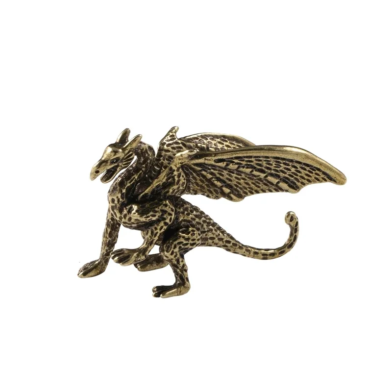 Solid Brass pterosaur Dragon Small Statue Desktop Ornament Chinese Mythical Beast Figurines Retro Home Feng Shui Decoration
Solid Brass pterosaur Dragon Small Statue Desktop Ornament Chinese Mythical Beast Figurines Retro Home Feng Shui Decoration