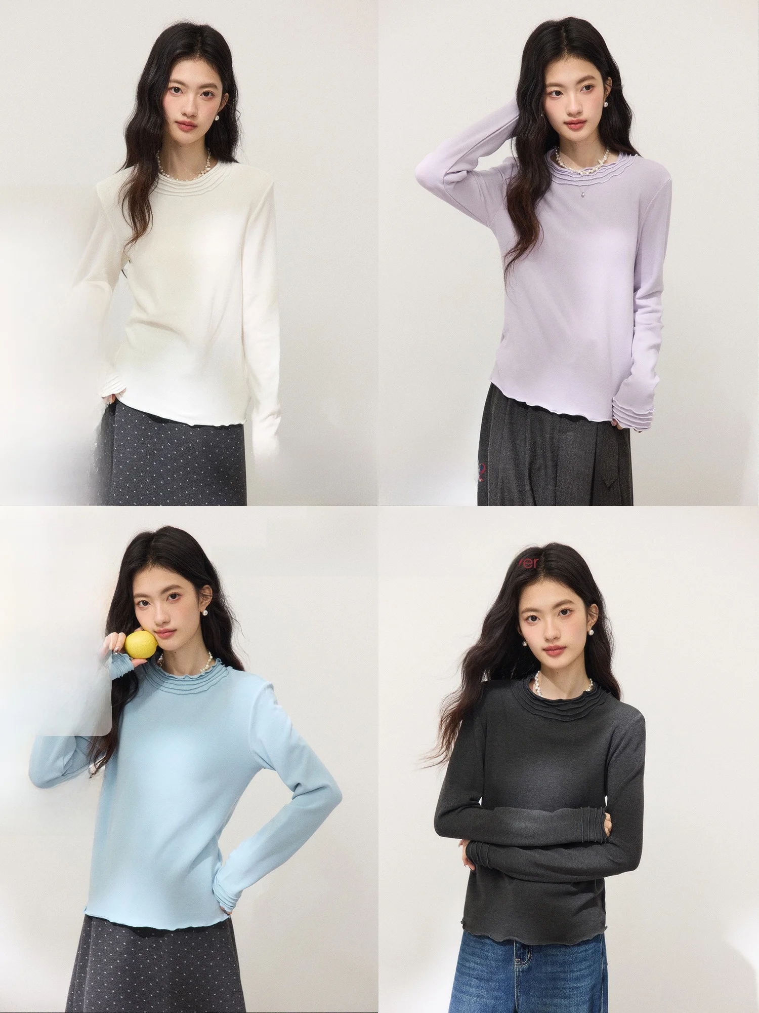 Длинная све круглая Ne Base irt для женщин, облегающая осенне-зимняя футболка, внутренняя одежда, универсальный цветной дизайн Blo
Длинная све круглая Ne Base irt для женщин, облегающая осенне-зимняя футболка, внутренняя одежда, универсальный цветной дизайн Blo