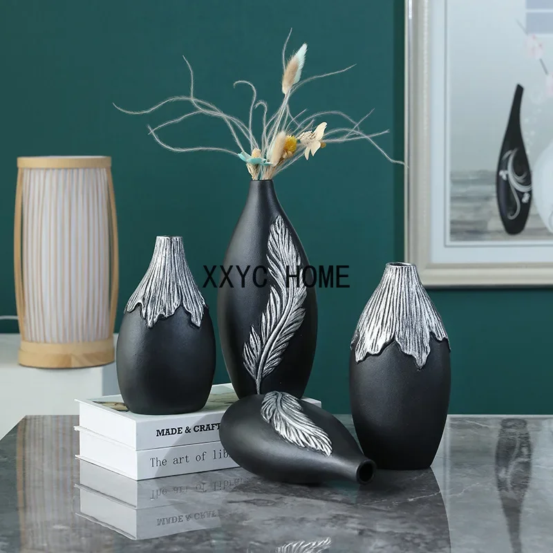 Modern Interior Ceramic Vase Decoration Home Silver Wedding Plant Flower Vase Floor Vaso Decorativo Cachepot for Flowers
Modern Interior Ceramic Vase Decoration Home Silver Wedding Plant Flower Vase Floor Vaso Decorativo Cachepot for Flowers